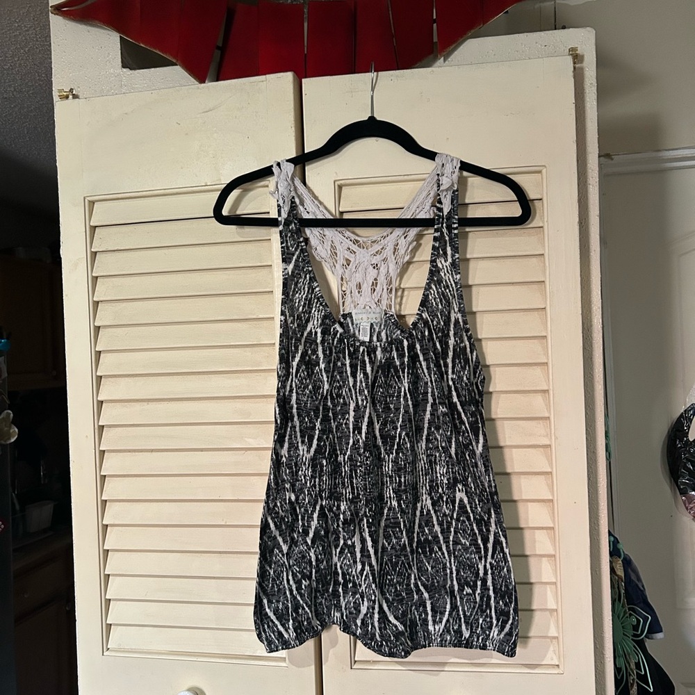 Black and White Women's Top
